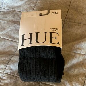 HUE women’s Black cable Sweater Tights